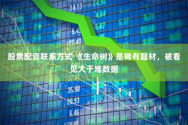股票配资联系方式 《生命树》是稀有题材，被看见大于堆数据